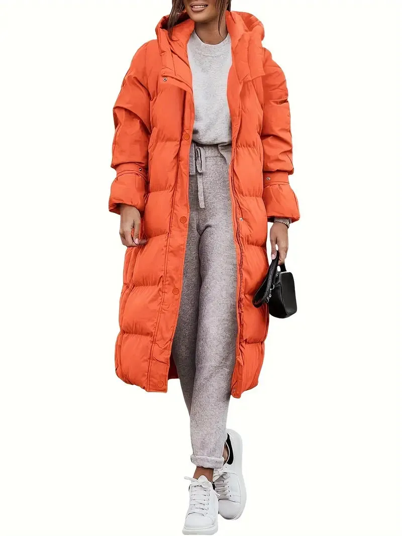 Long Puffer Coat | Full-Length | Warm and Water-Resistant