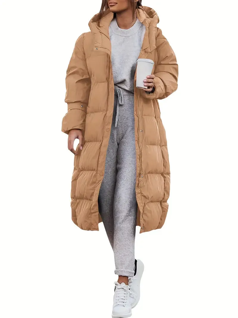 Long Puffer Coat | Full-Length | Warm and Water-Resistant