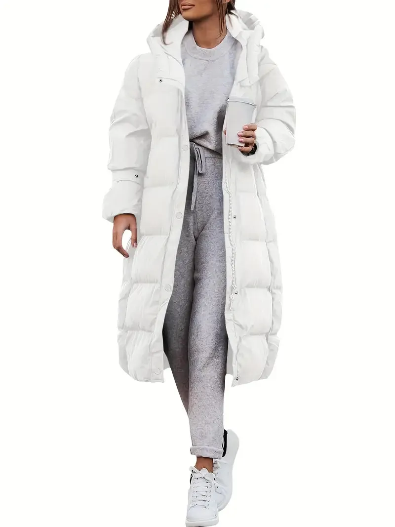 Long Puffer Coat | Full-Length | Warm and Water-Resistant