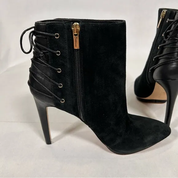 Lord &amp; Taylor 424 Fifth Black Ankle Boots