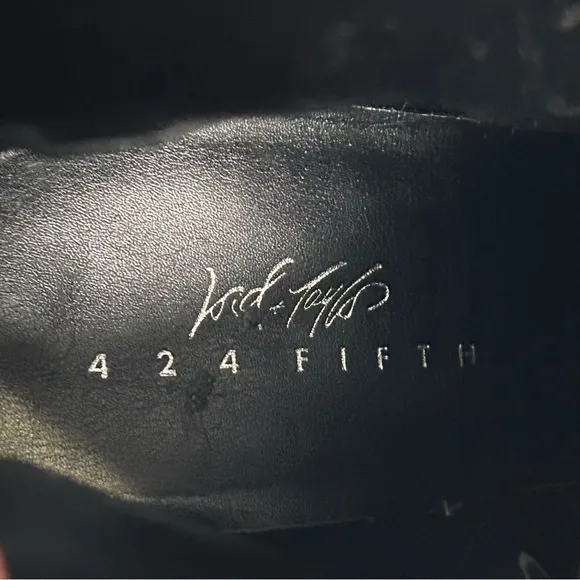 Lord &amp; Taylor 424 Fifth Black Ankle Boots