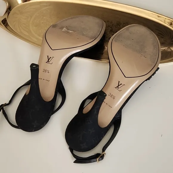 Louis Vuitton Black Women's Sandals