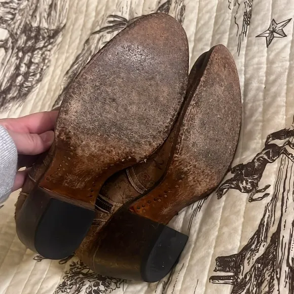 Luchasse Catalina tan ankle boots