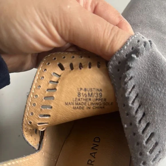 Lucky brand gray ankle boots size 8.5