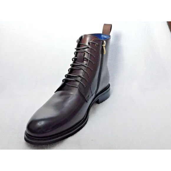 M23 Steve Madden Brown Yenith Men's Lace Up Leather Boot 9.5 M