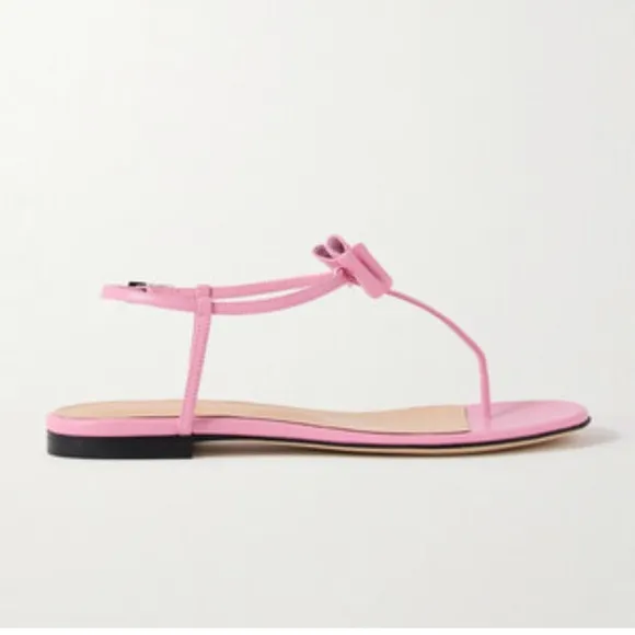 MACH &amp; MACH Pink Bow Sandals