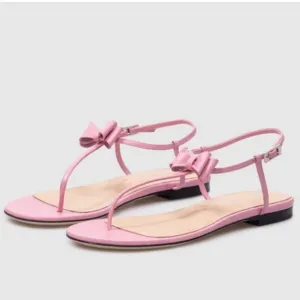 MACH &amp; MACH Pink Bow Sandals