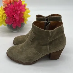 Madewell 1937 Footwear Tan Suede Ankle Bootie Size 7. MCA2520E