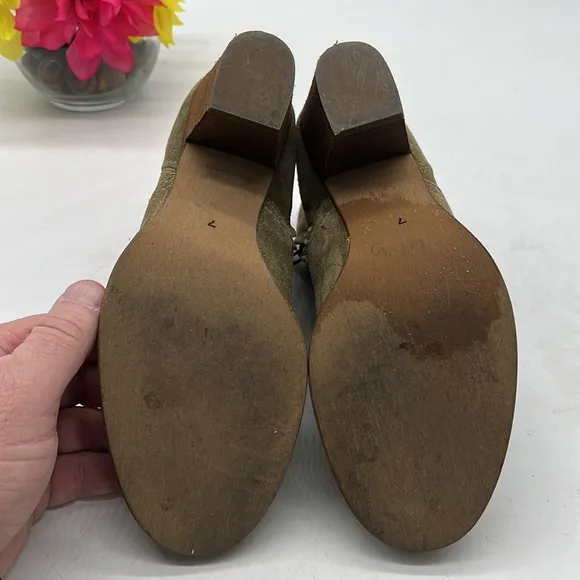 Madewell 1937 Footwear Tan Suede Ankle Bootie Size 7. MCA2520E