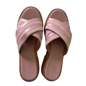 Madewell NWT $110 Alina Platform Smooth Leather Sandal 1 3/4&quot; Heel Summer 10.5