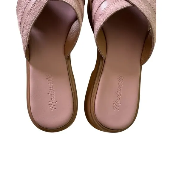 Madewell NWT $110 Alina Platform Smooth Leather Sandal 1 3/4&quot; Heel Summer 10.5