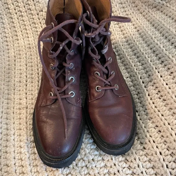 Madewell Rayna Leather boots Size 7