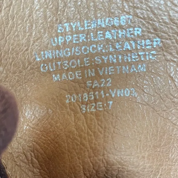 Madewell Rayna Leather boots Size 7