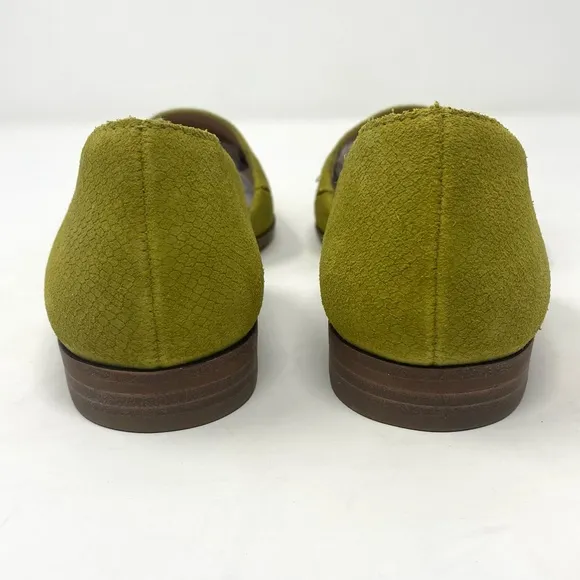 Madewell The Marisa D’Orsay Embossed Suede Flat - Size 7