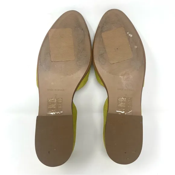 Madewell The Marisa D’Orsay Embossed Suede Flat - Size 7