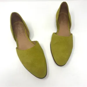 Madewell The Marisa D’Orsay Embossed Suede Flat - Size 7