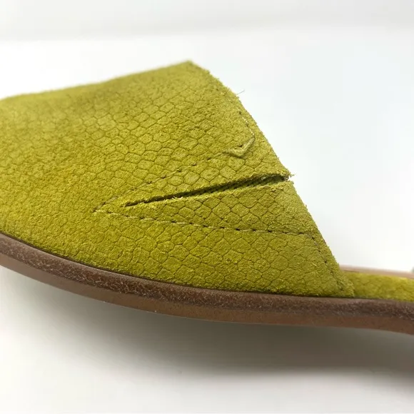 Madewell The Marisa D’Orsay Embossed Suede Flat - Size 7