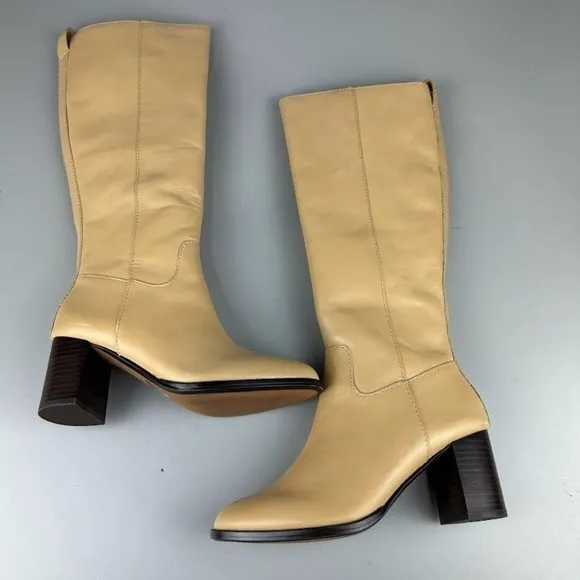 Madewell The Selina Tall Boot with Extended Calf in Desert Dune