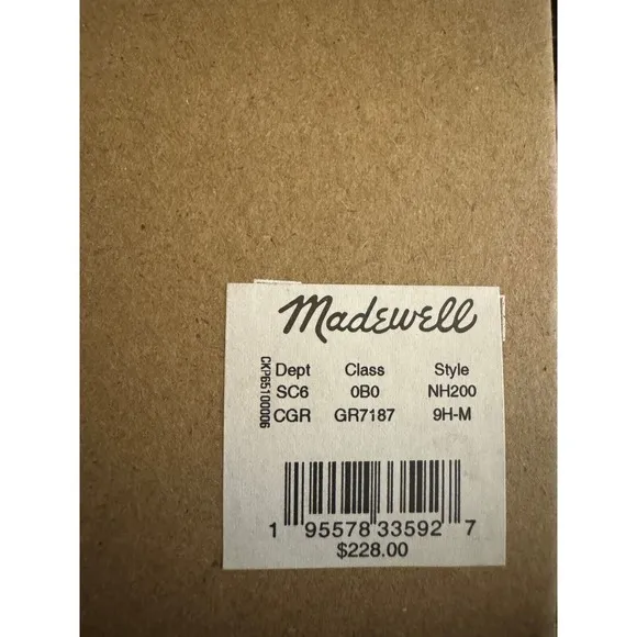 Madewell Women's Chelsea Lug Sole Heeled Boots in Cargo Green – Size 9.5, NIB
