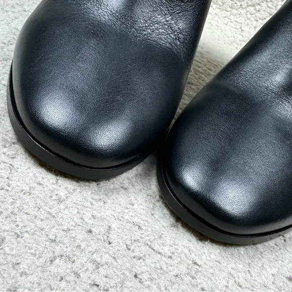 Maje Fanette Leather Block Heel Ankle Boots
