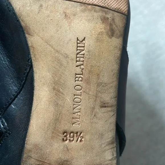 Manolo Blahnik Black ankle boots