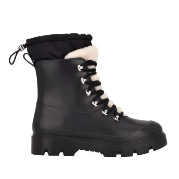 Marc Fisher Boots Womens 11 Freely Lug Sole Waterproof lSherpa Rubber Gorpcore