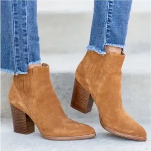 Marc Fisher Gadri Pointed Rust Colored Toe Bootie Rhum SuedeSize 12 NWOT