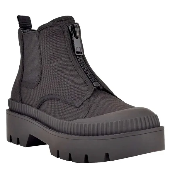 Marc Fisher LTD Lyle Chelsea Boot - Black/ Black/ Black Fabric - 9M - NWOB