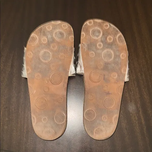 Marc Jacob’s Silver Slide Sandals