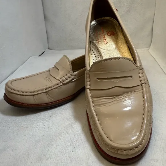 Marc Joseph Shoes Womens 8.5East Village Penny Loafers TanLeather Comfort Low
