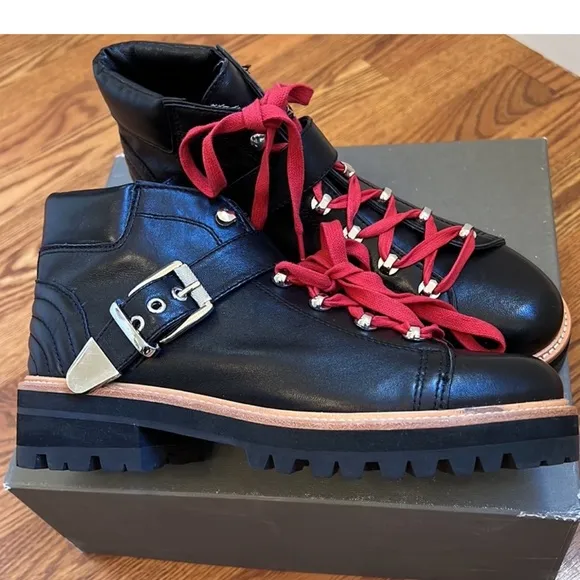 Mark Fisher leather boots with sheer lining