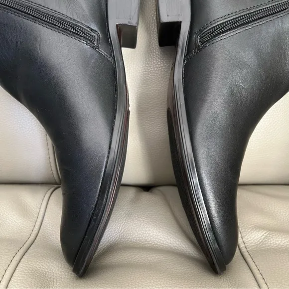Mark Nason SN 68914 Men's Ankle Boots Sz 8 Black Leather Memory Foam Lux Classic