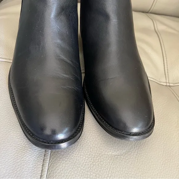 Mark Nason SN 68914 Men's Ankle Boots Sz 8 Black Leather Memory Foam Lux Classic