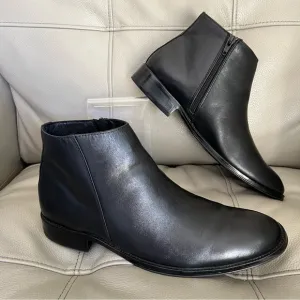 Mark Nason SN 68914 Men's Ankle Boots Sz 8 Black Leather Memory Foam Lux Classic