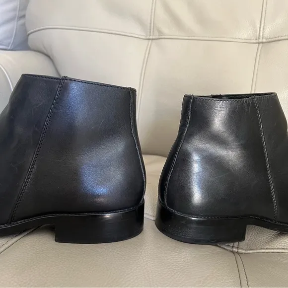 Mark Nason SN 68914 Men's Ankle Boots Sz 8 Black Leather Memory Foam Lux Classic