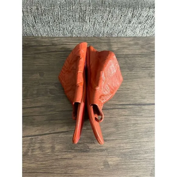 Marsell Womens Size 6.5 Arsell Leather Sandals Flip Flops Coral Orange Flats