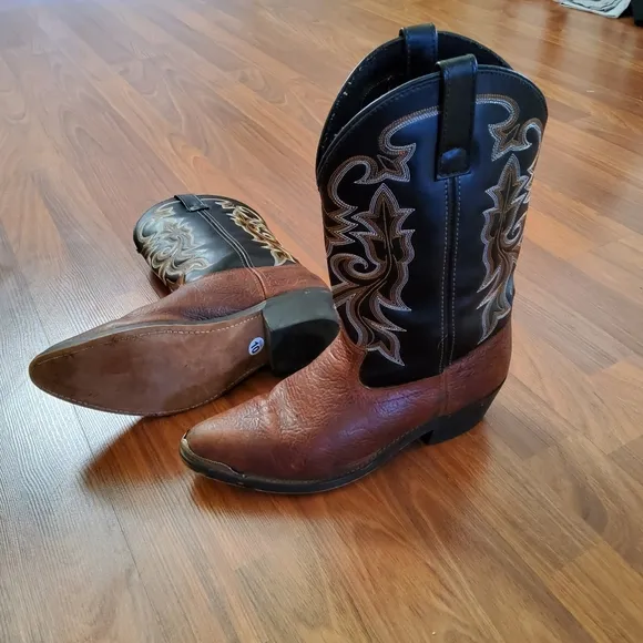 Masterson Boot Co. Men’s Leather Cowboy Western Boots Size 10