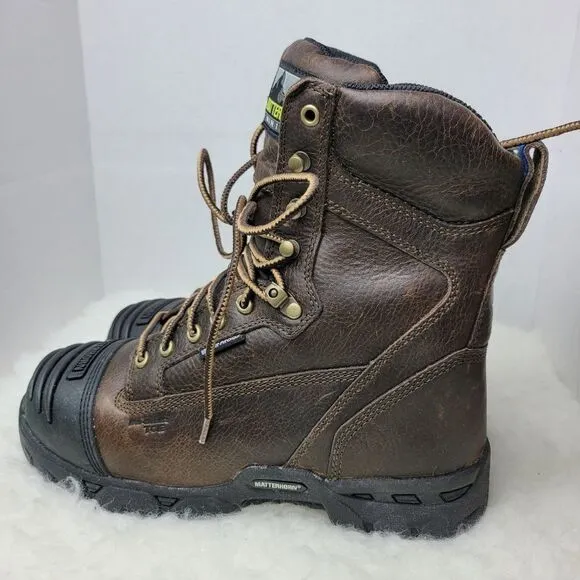 Matterhorn Men's 8&quot; Waterproof Mining Non Metallic Toe Boot Shoes MT803 Size 7.5