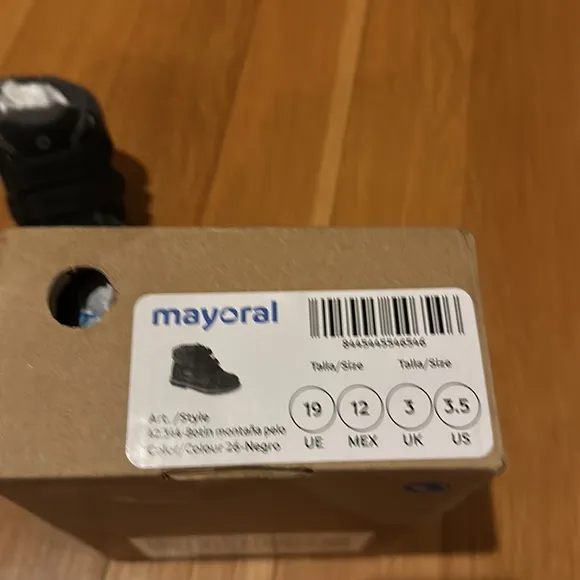MAYORAL - Baby Boy Booty, Black with Mountain booty detail sheep