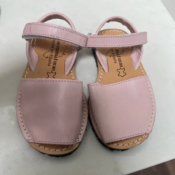Menorquinas Stylish Kids Sandals - Red and Pink