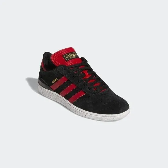 MEN'S Adidas Originals Busenitz Black Scarlet Skateboarding Shoes GY6898