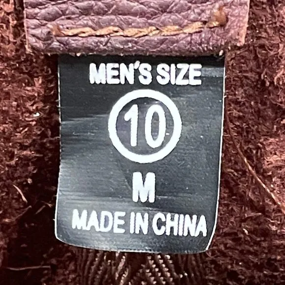 Men's Adm Tec Boots Soft Brown Leather Size 10  *