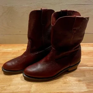 Men's Adm Tec Boots Soft Brown Leather Size 10  *