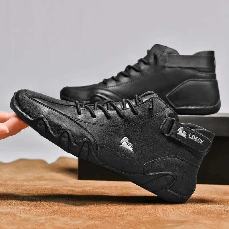 Men's Casual Motorcycle Winter Boots