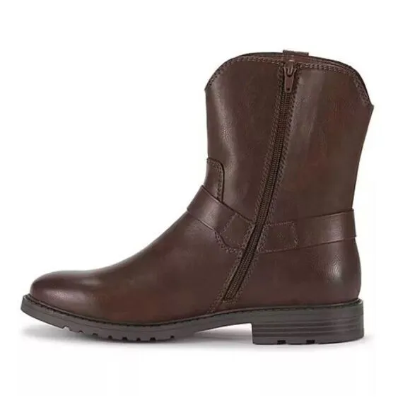 Men's Frye and Co. Otis Stacked Heel‎ Motorcycle Boots Dark Brown Size 7.5