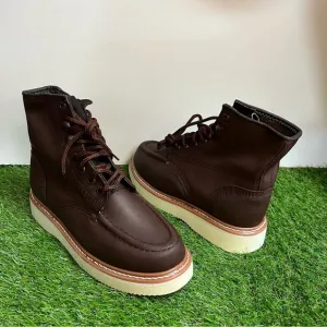 Men’s Laces Construction Leather Work boots comfortable Bota Liviana Cómoda