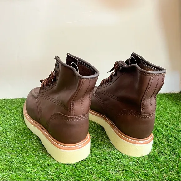Men’s Laces Construction Leather Work boots comfortable Bota Liviana Cómoda