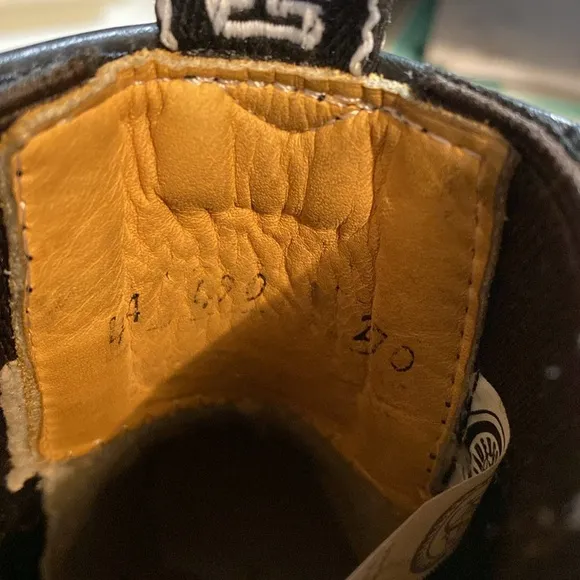 Men’s Leather Cowboy Boots, Size 10.5