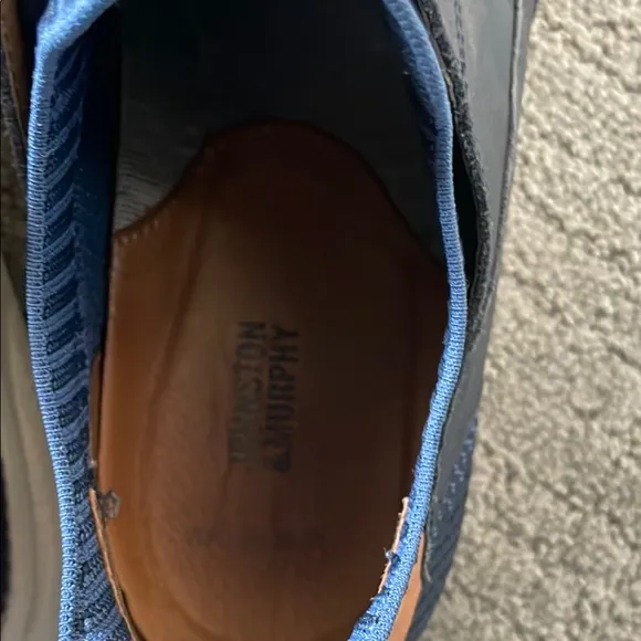 Men's Navy and Brown Casual Sneakers