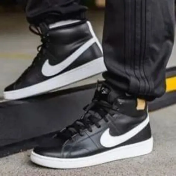 Mens Nike COURT ROYALE 2 MID Basketball Sneakers Sz 9  Black Onyx CQ9179 001